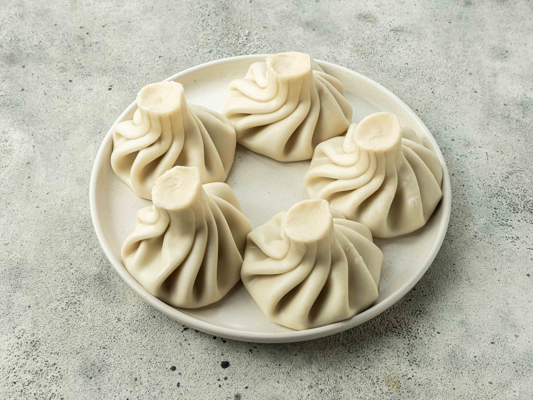 Хинкали с грибами и сыром (отварные)